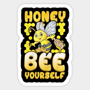 Honey Bee Yourself Sticker